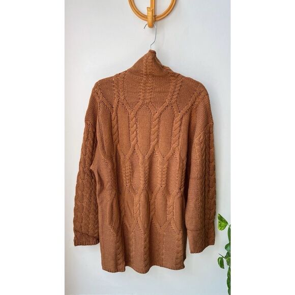 NEW Cloud Ten Sweater oversized Knit Camel Brown M L - Picture 6 of 10